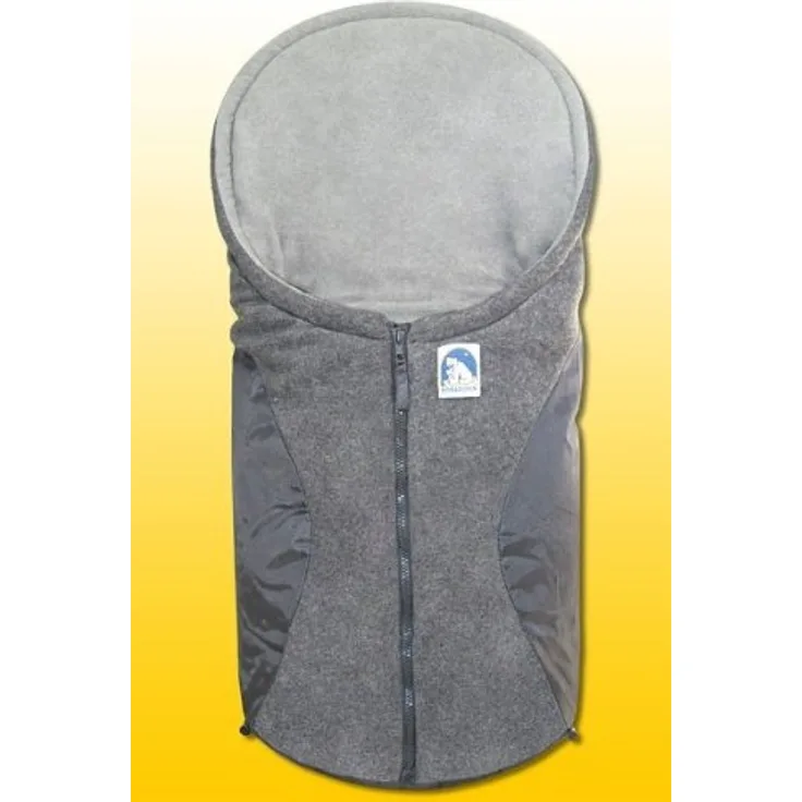 Heitmann Eisbärchen Fußsack Babyschale, Design:hellgrau/grau HG