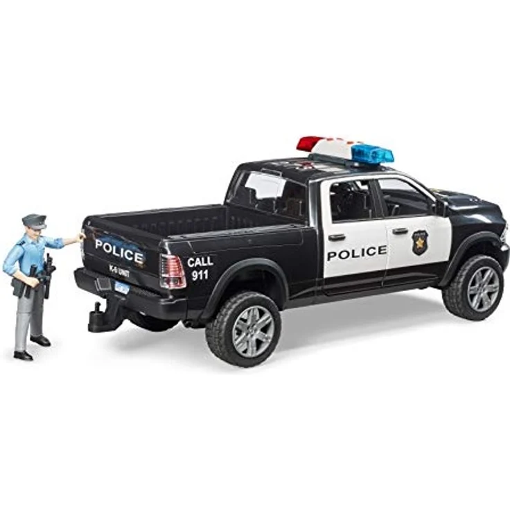 bruder 02505 'RAM 2500 Polizei Pickup mit Polizist', ab 4 Jahren, mit Light and Sound Modul, 1:16 – Bild 5