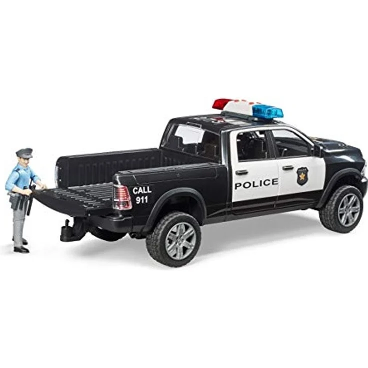 bruder 02505 'RAM 2500 Polizei Pickup mit Polizist', ab 4 Jahren, mit Light and Sound Modul, 1:16 – Bild 7