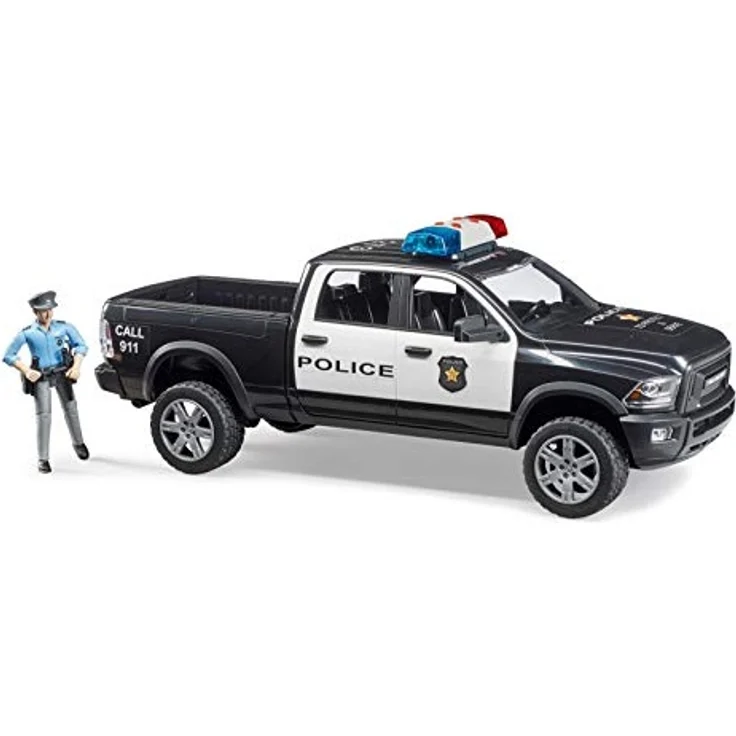 bruder 02505 'RAM 2500 Polizei Pickup mit Polizist', ab 4 Jahren, mit Light and Sound Modul, 1:16 – Bild 2