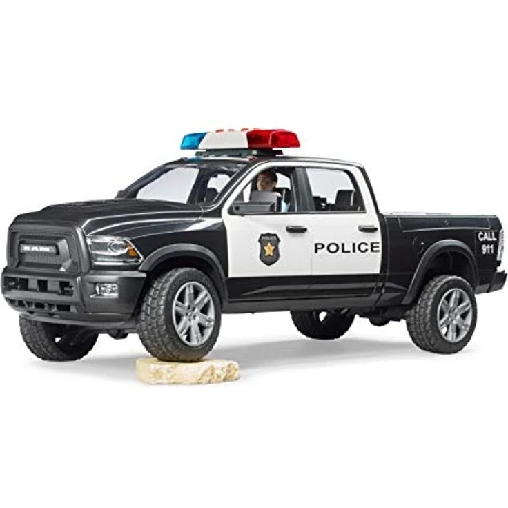 bruder 02505 'RAM 2500 Polizei Pickup mit Polizist', ab 4 Jahren, mit Light and Sound Modul, 1:16 – Bild 6
