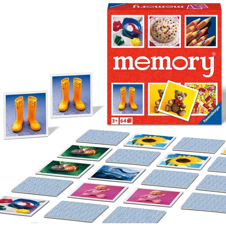 Ravensburger Spiele - 20880 - Junior memory®, der Spieleklassiker für die ganze Familie, Merkspiel für 2-8 Spieler ab 3 Jahren – Bild 1
