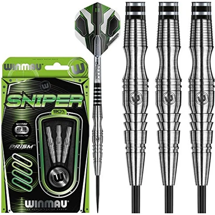 WINMAU Sniper 22g Profi Wolfram Steeltip Dartpfeile Set mit Flights und Schäfte – Bild 1