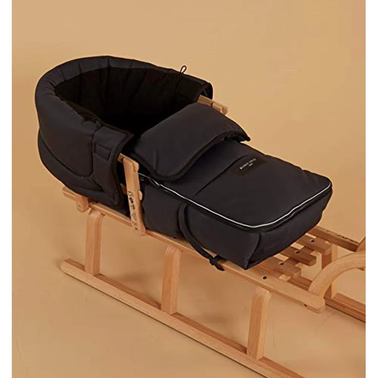Lammfell Schlittensack von WERNER CHRIST – hochwertiger Kinder Winterfußsack für Schlitten, Schlitten-Fußsack mit Lammfell im Sitzbereich für Schutz vor Kälte und mehr Komfort beim Rodeln, universal – Bild 5