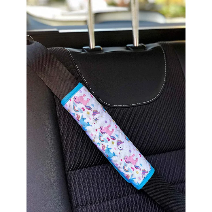 1x HECKBO® Auto Einhorn Mädchen Gurtschutz Schulterpolster Gurtschoner Schulterkissen Autositze Gurtpolster für Kinder & Erwachsene – Bild 5