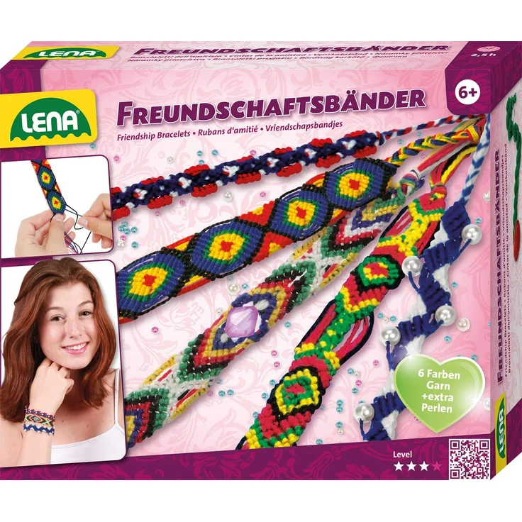 machen Sie Ihre eigenen Freundschaftsarmbänder Mädchen Wolle 7-teilig – Bild 1