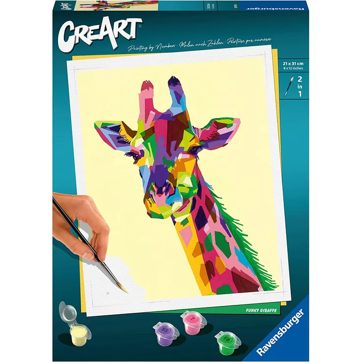 Ravensburger Malen nach Zahlen 28993 – Funky Giraffe – ab 12 Jahren