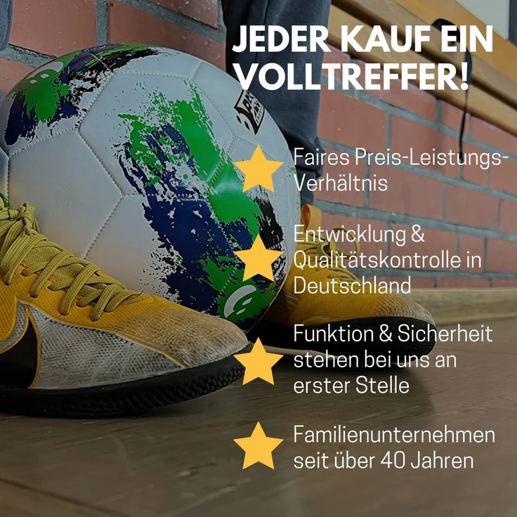 Best Sporting Pop up Fußballtor für Kinder, 2er Set Fußballtor Deutschland mit Tragetasche und Heringen – Bild 6