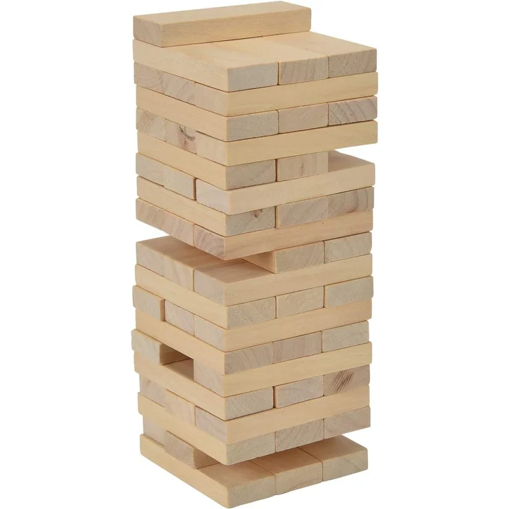 Eichhorn Stapelspiel, Geschicklichkeitsspiel für die ganze Familie, Balance Tower gefertigt aus unbehandelten Holz, Wackelturm 54 teilig, geeignet ab 5 Jahren – Bild 6