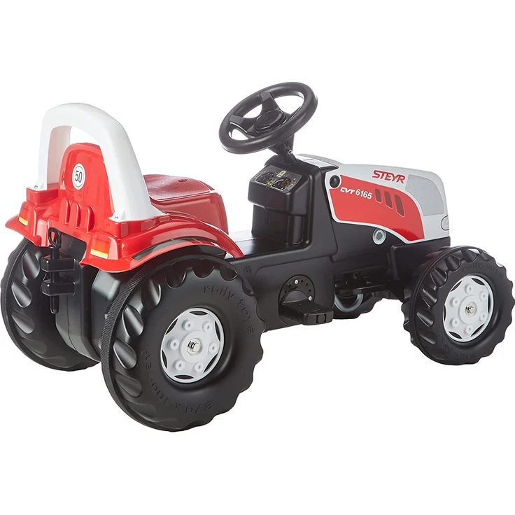 Rolly Toys 012510 - rollyKid Steyr 6165 CVT Trettraktor (mit Anhänger, für Kinder ab 2,5 Jahre, Flüsterlaufreifen, Überrollbügel) – Bild 2