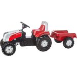 Rolly Toys 012510 - rollyKid Steyr 6165 CVT Trettraktor (mit Anhänger, für Kinder ab 2,5 Jahre, Flüsterlaufreifen, Überrollbügel) - Preisvergleich