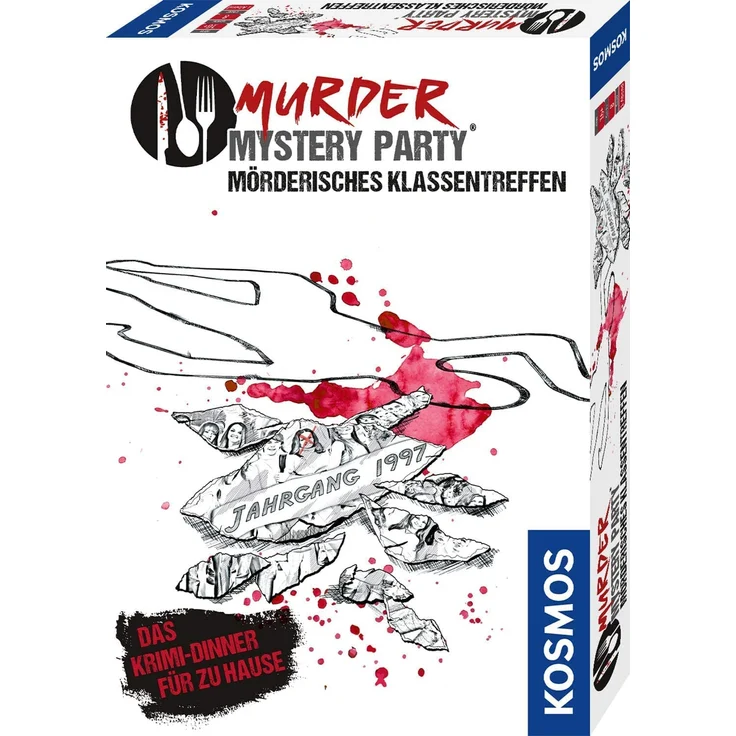 Kosmos Murder Mystery Party - Mörderisches Klassentreffen - Das Krimi-Dinner für zu Hause, Komplett-Set für 8 Personen ab 16 Jahren, Partyspiel, unterhaltsames Gesellschaftsspiel - Preisvergleich – Bild 1