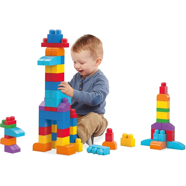 MEGA Bloks DCH55 - Bausteinebeutel - Medium 60 Teile, bunt, Spielzeug ab 1 Jahr – Bild 8