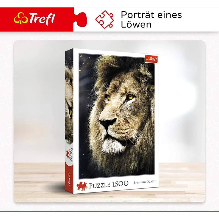 Trefl 26139 Puzzle Das Portrait des Löwen, 1500 Teile, farbig – Bild 2