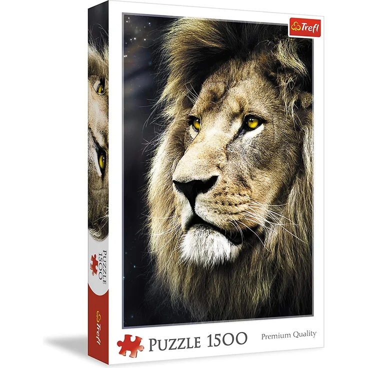Trefl 26139 Puzzle Das Portrait des Löwen, 1500 Teile, farbig – Bild 1