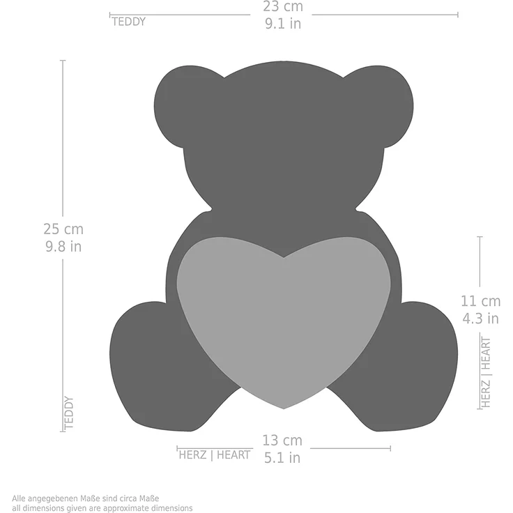 Teddy Plüschbär mit Herz - Lieblingsmensch - Teddybär Plüschteddy Kuscheltier Schmusetier – Bild 4