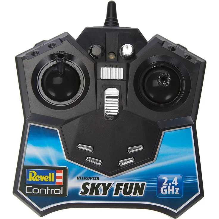 Revell Control RC Helikopter, ferngesteuerter Hubschrauber für Einsteiger, 2,4 GHz Fernsteuerung, einfach zu fliegen, Gyro, stabiles Chassis, LED-Beleuchtung, USB-Ladegerät - SKY FUN 23982 – Bild 6