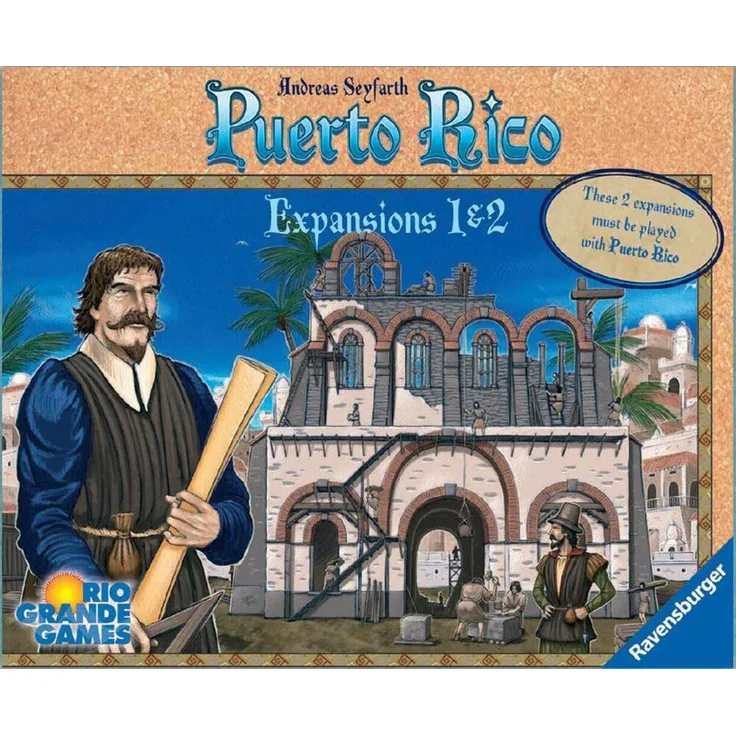 Rio Grande Games RGG565 Puerto-Rico Erweiterungen 1 & 2: Die neuen Gebäude und die Nobles, gemischte Farben