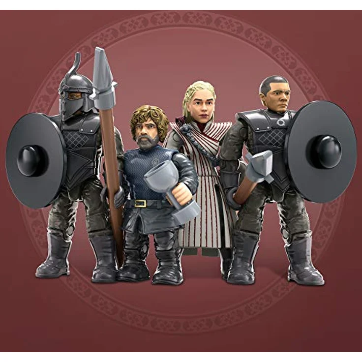 Mattel GPB29 - Mega Construx - Game of Thrones - Targaryen Kriegsschiff Bausatz inkl. 4 Figuren, Probuilders, 723 Teile – Bild 4