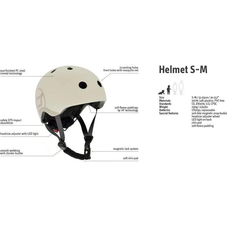 Scoot & Ride Kinderhelm S - M Steel – Bild 4