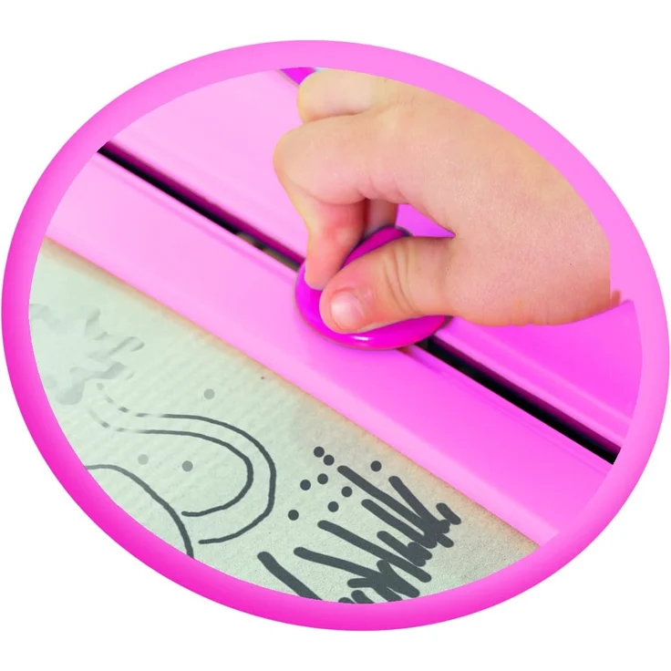 TOMY 6484 Magnettafel für Kinder, Magnet Maltafel, Megasketcher in rosa, hochwertiges Kinderspielzeug, Zaubertafel, bunt, ohne Wabenstruktur, fördert die Kreativität, Ideales Weihnachtsgeschenk, ab 3 Jahre – Bild 5