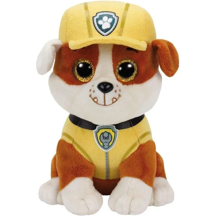 TY 41209 - Paw Patrol, Rubble mit glitzer Augen, 15 cm