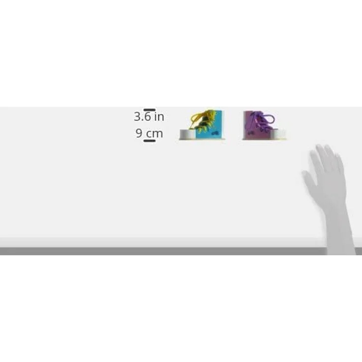 small foot 6475 Fädelschuhe 'Bunt' aus Holz, 2er Set in bunter Gestaltung, inkl. passender Schnürsenkel, ab 3 Jahren – Bild 5