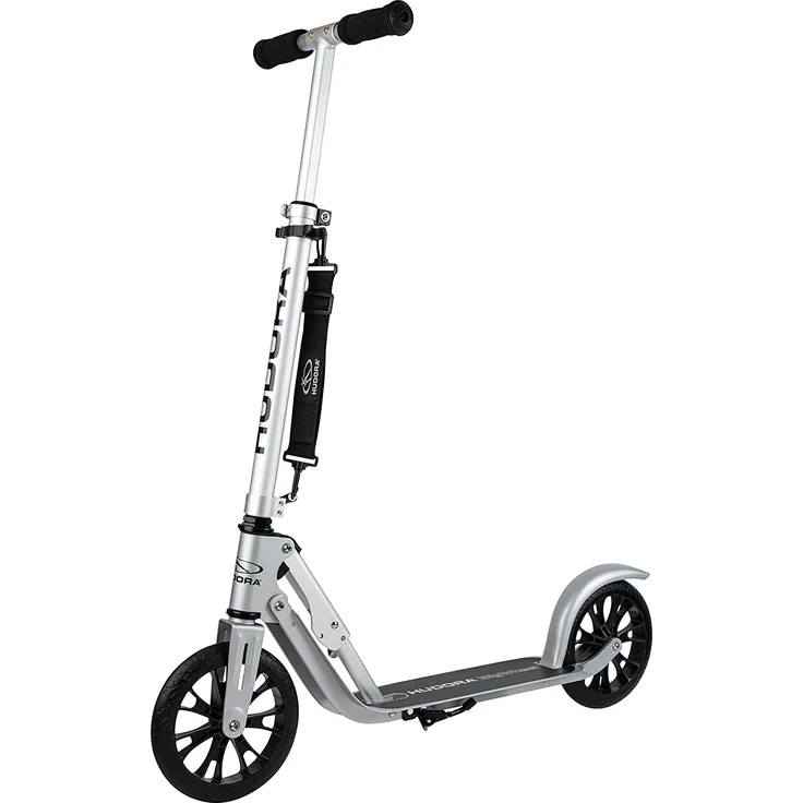 Hudora 'BigWheel Crossover 205' Scooter, ab 6 Jahren, höhenverstellbar bis 104 cm, klappbar, max. belastbar bis 100 kg, silber – Bild 1