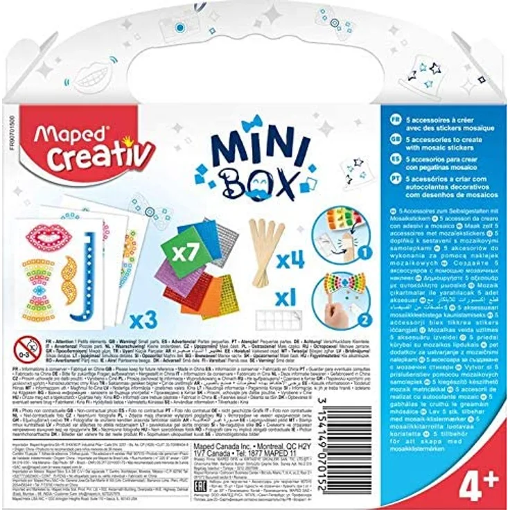 Maped Mosaik-Sticker-Set MINI BOX, Verschiedene Farben