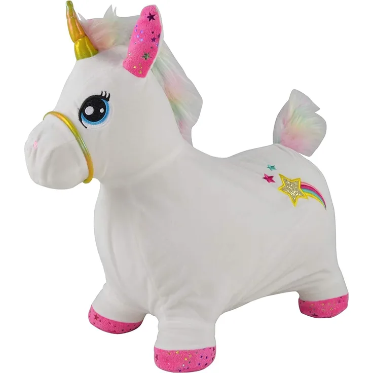 Bayer Chic 2000 Aufblasbares Hüpftier in Einhorn