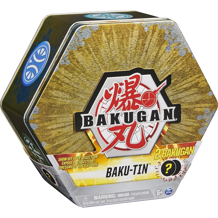 Bakugan Baku-Tin, Metall-Aufbewahrungsbox mit 2 Überraschungs-Bakugan Bällen, unterschiedliche Varianten – Bild 7