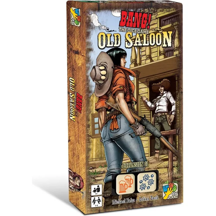dV Giochi dvg9112 – The Dice Game Old Saloon – Erweiterung des Spiel-Würfel-Bang.