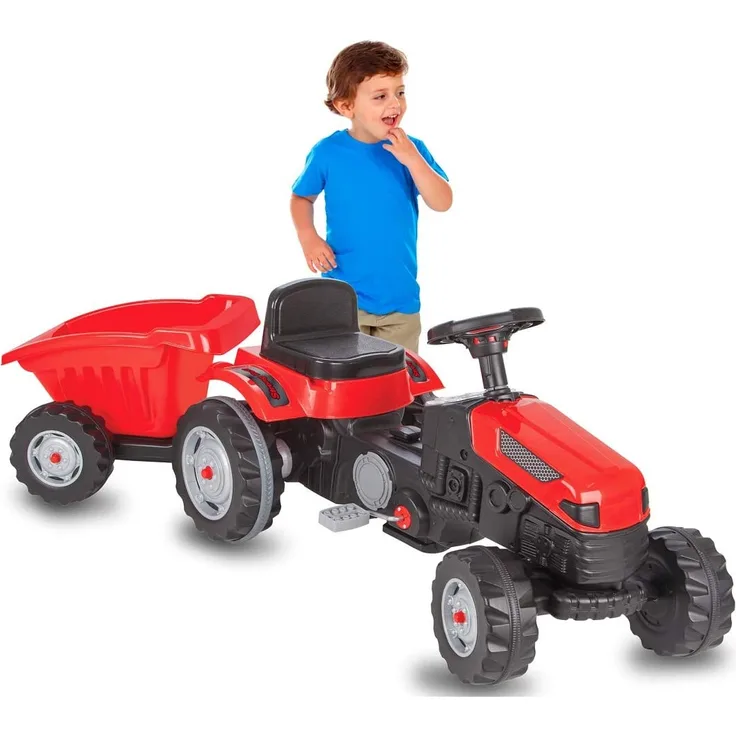 Jamara Trettraktor mit Hänger Strong Bull rot