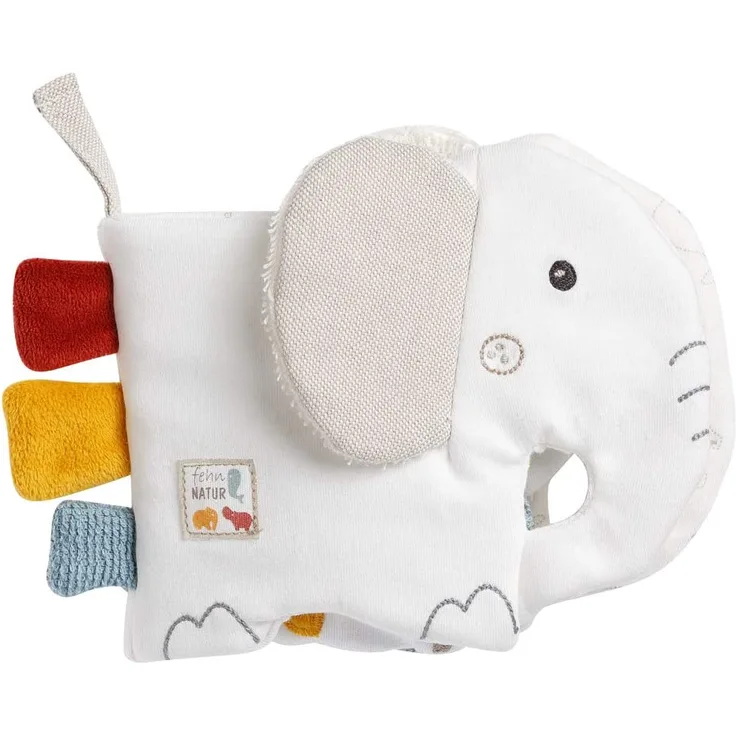 Baby Fehn NATUR Stoffbuch Elefant