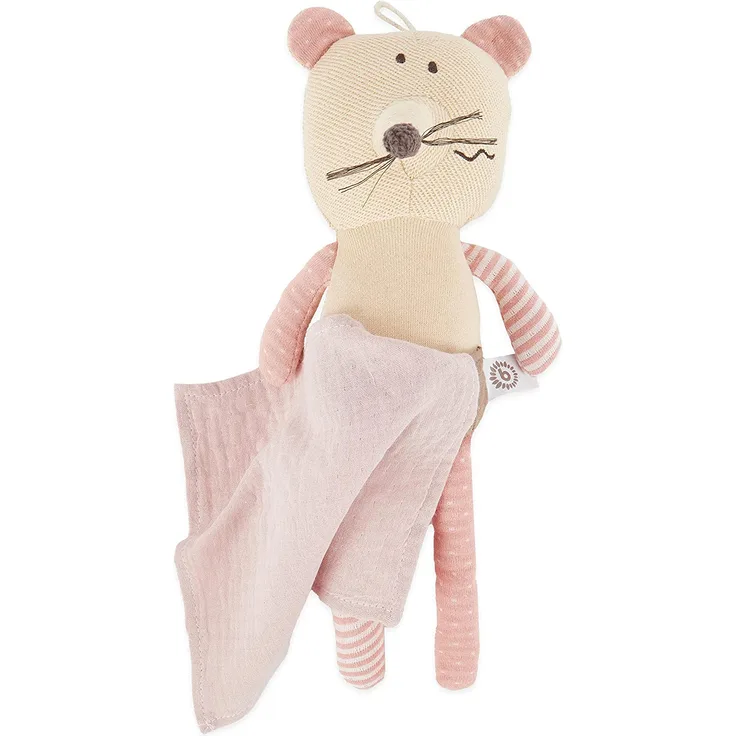 bieco Kuscheltier Maus groß mit Tuch
