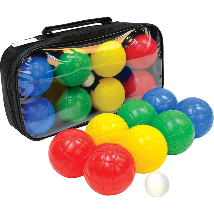 Schildköt Fun Boccia Set, 4x 2 Kunstoffkugeln, 1x Zielkugel, in wiederverschließbarer Tragetasche, 970009