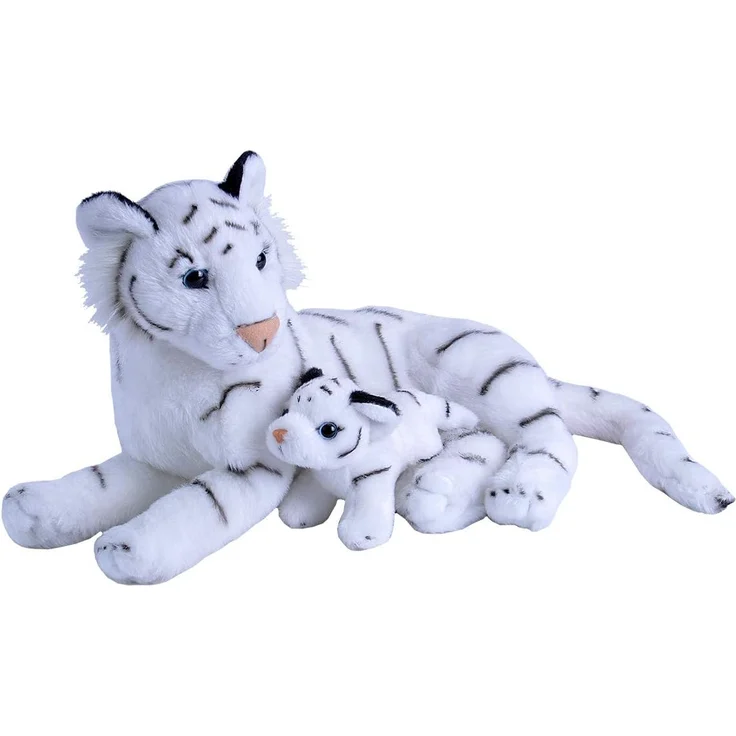 Wild Republic White Tiger - Mom & Baby Tiger – Bild 1