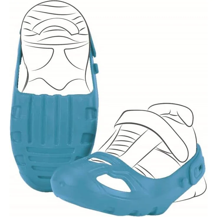 BIG-Shoe-Care Schuhschoner, für Kinderschuhe der Größe 21 bis 27, Überschuhe schützen vor Abrieb, Anti-Rutsch-Profil, keine Spuren am Boden, für Kinder ab 1 Jahr, blau – Bild 3