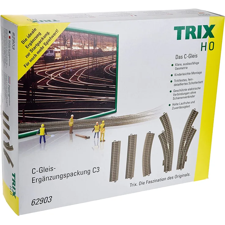 TRIX T62903 C-Gleis-Ergänzungspackung Modelleisenbahn C3 H0