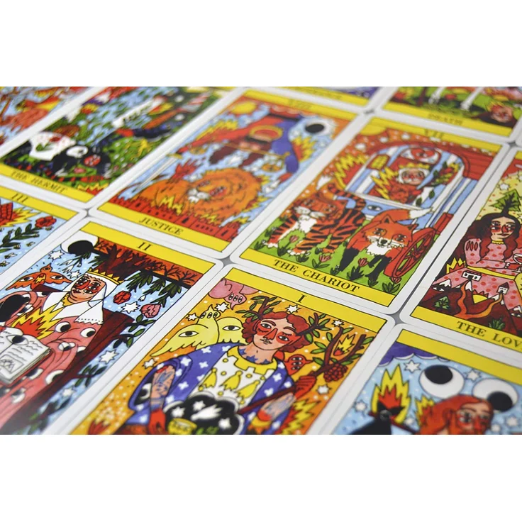 Fournier 1029641 Tarot del Fuego von Ricardo Cavolo Tarotkarten, blau – Bild 6