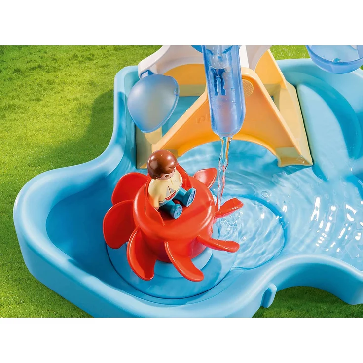 PLAYMOBIL-1.2.3 Aqua 70268 Wasserrad mit Karussell, Ab 1,5 bis 4 Jahre – Bild 4