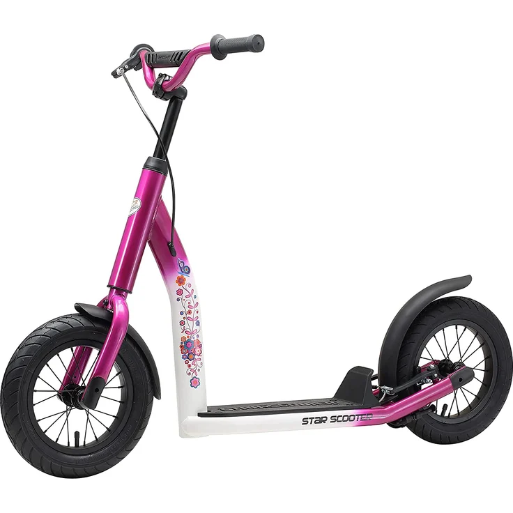 BIKESTAR Tretroller Kinderroller ab 7 Jahre | 12 Zoll New Gen Sport | Pink – Bild 5