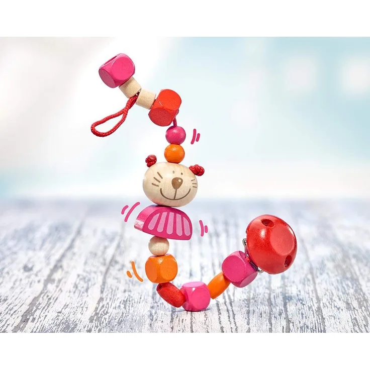 Selecta 61055 Kitti Katze, Schnullerkette, 21 cm, mehrfarbig