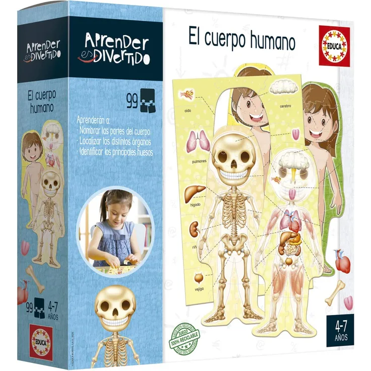 Lernspiel Aprender es Divertido El Cuerpo Humano Educa (ES)