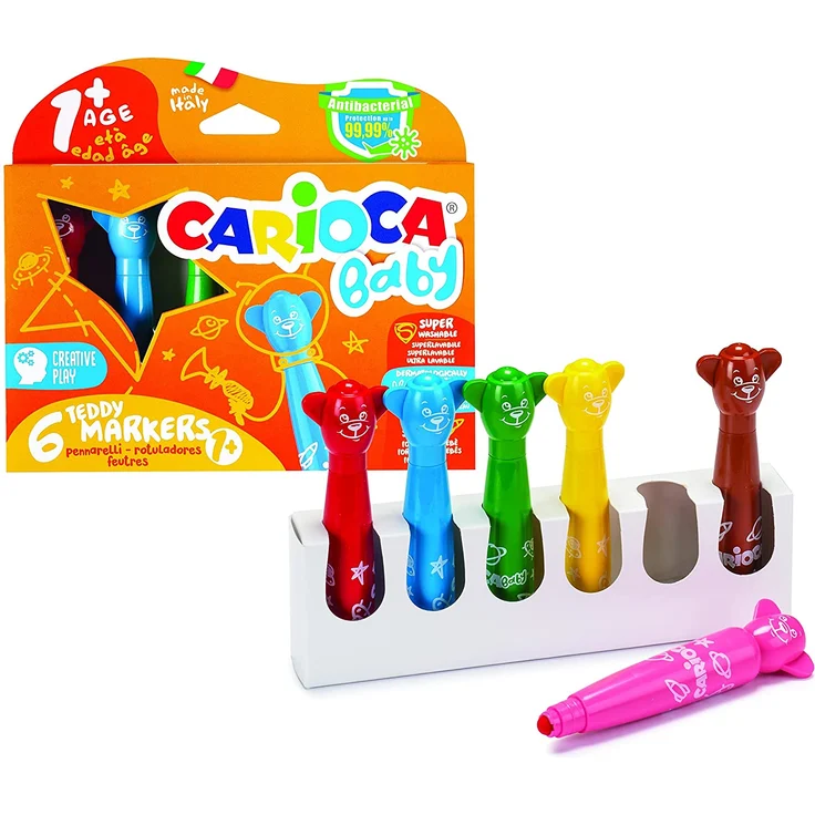 CARIOCA C4742815 1 42815 – Marker Teddy Bear, Sortiert – Bild 1