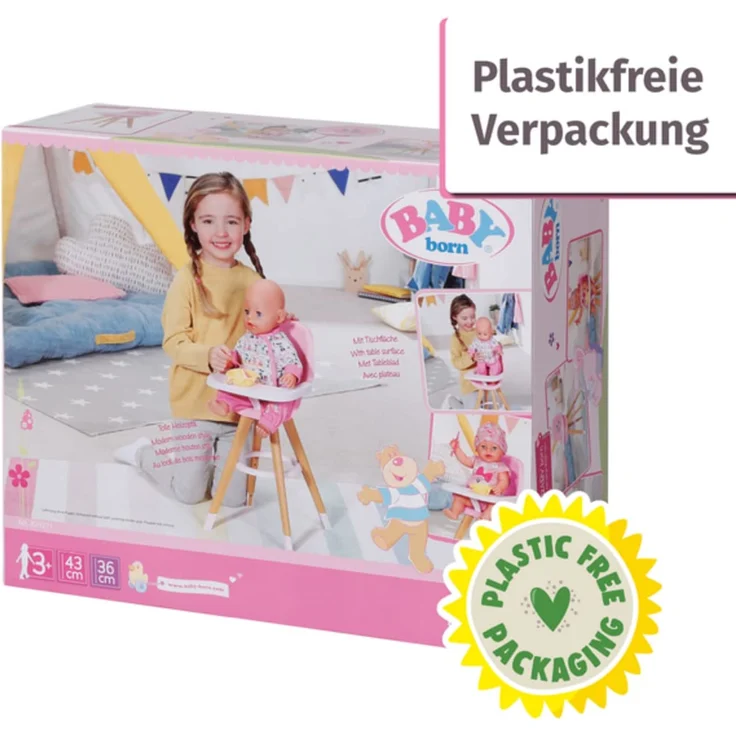 Zapf Creation 829271 BABY born Hochstuhl Puppenzubehör - Preisvergleich – Bild 8
