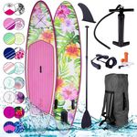 BRAST SUP Board Lady Aufblasbares Stand up Paddle Set für Frauen 300cm Eden incl. Zubehör 5 Jahre Garantie Fußschlaufe Paddel Pumpe Rucksack - Preisvergleich