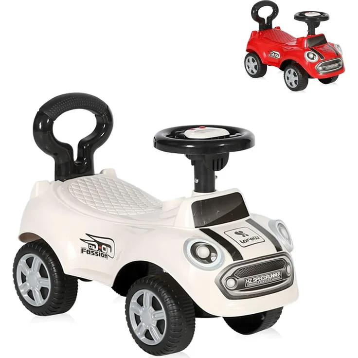 Lorelli Rutscher, Kinderauto Sport Mini, Kippschutz, Rückenlehne, Musikfunktion weiß