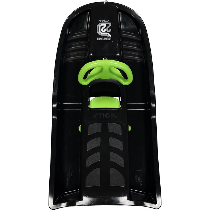 Stiga Kinder Snowpower Steering Sledge, Black/Green, One Size – Bild 6