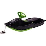 Stiga Kinder Snowpower Steering Sledge, Black/Green, One Size